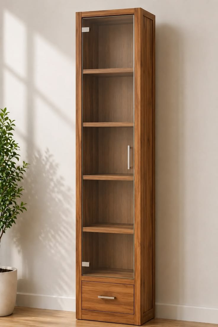 Single glass door crockery unit